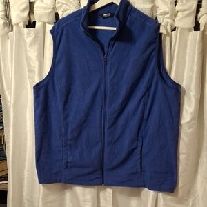 Lands' End Royal Blue Fleece Vest 2X